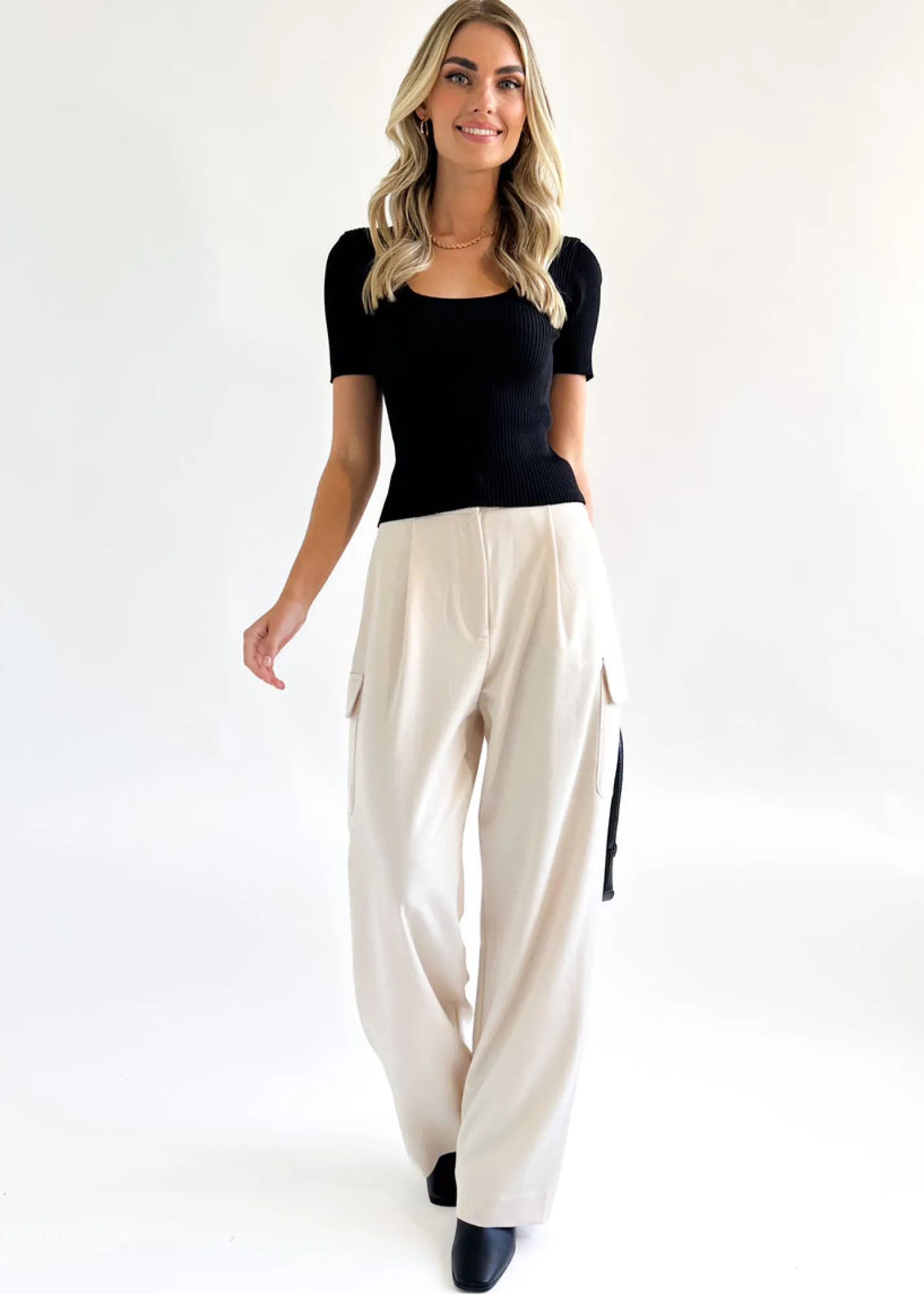 Women Gingham & Heels Basic Tops>Kaitey Knit Top