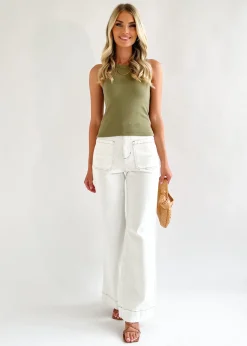 Women Gingham & Heels Basic Tops>Kalliope Tank Top