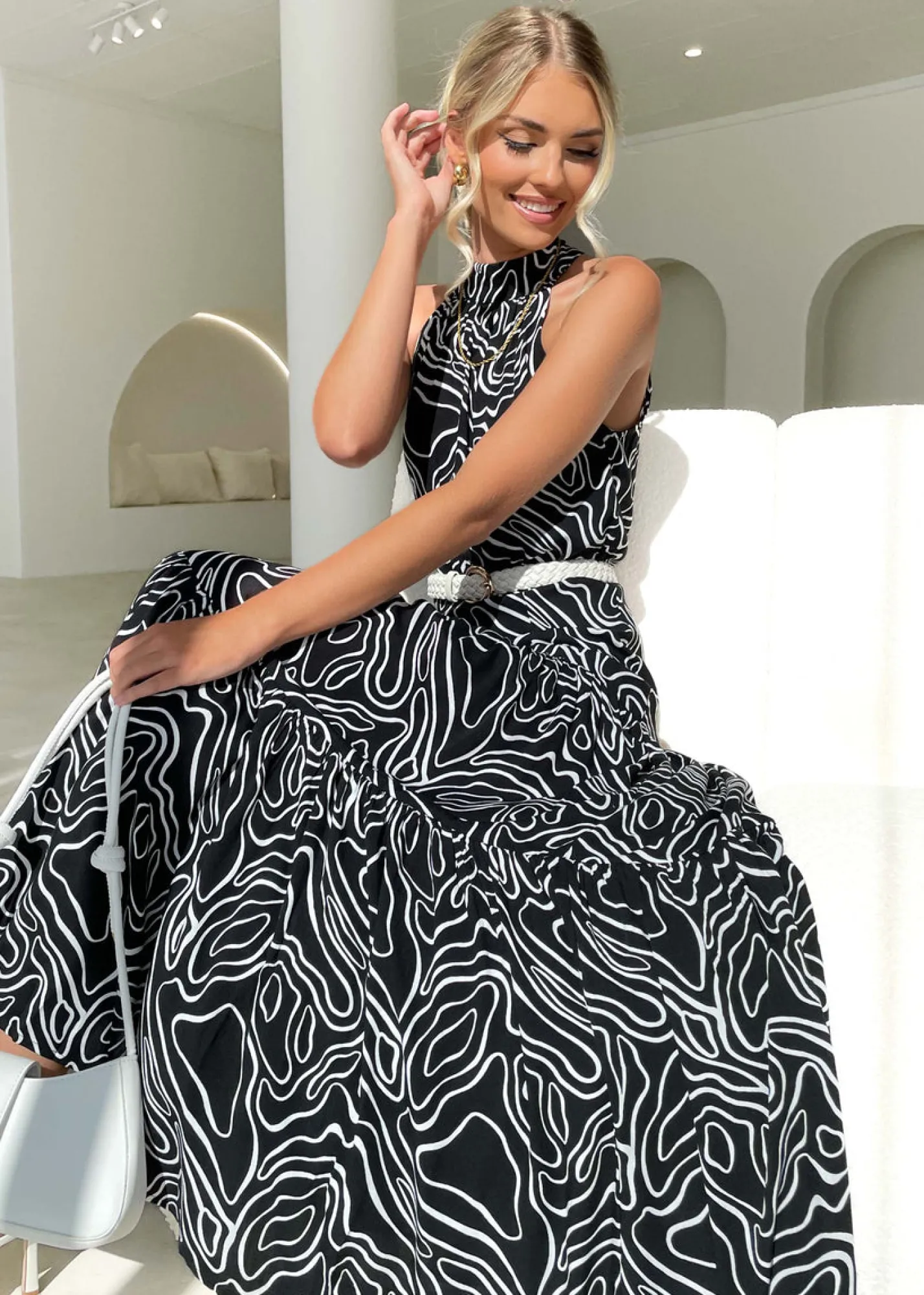 Women Gingham & Heels Maxi>Katrina Maxi Dress