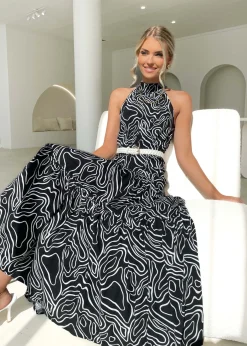 Women Gingham & Heels Maxi><noscript><img width=