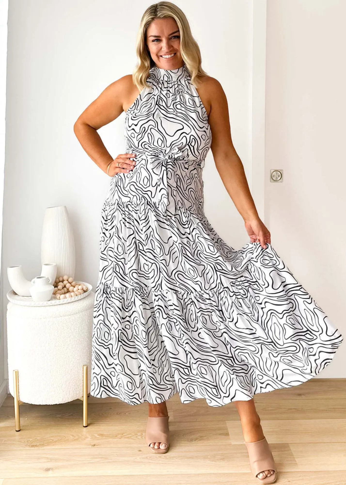 Women Gingham & Heels Maxi>Katrina Maxi Dress