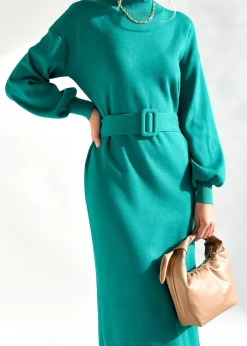 Women Gingham & Heels Knit Dresses><noscript><img width=