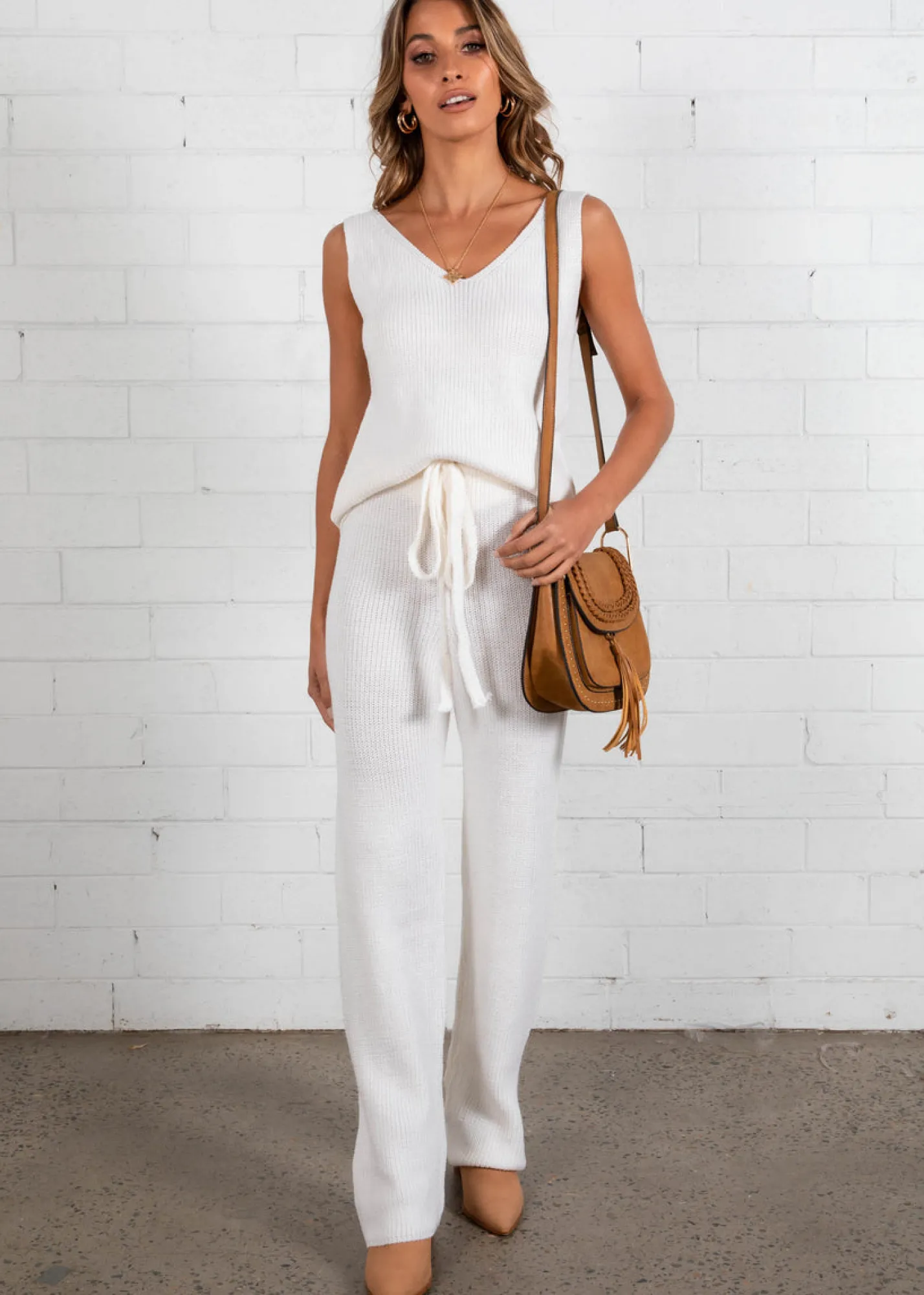 Women Gingham & Heels Knit Bottoms>Keaton Knit Pants