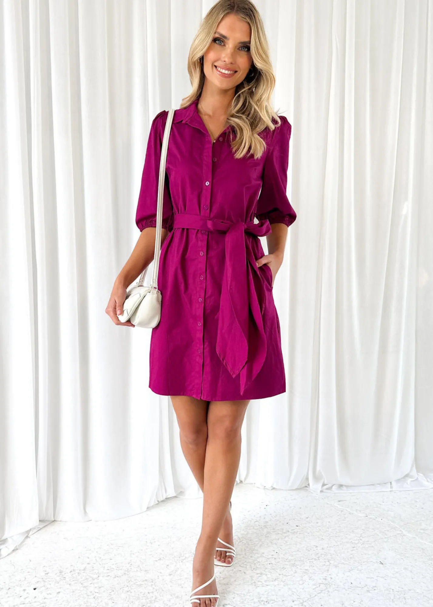 Women Gingham & Heels Short>Kemble Dress