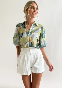 Women Gingham & Heels Blouses><noscript><img width=