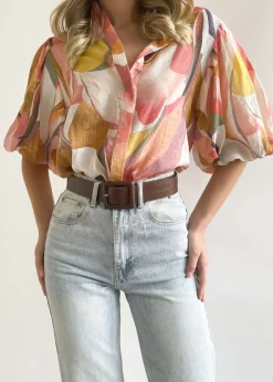 Women Gingham & Heels Blouses><noscript><img width=