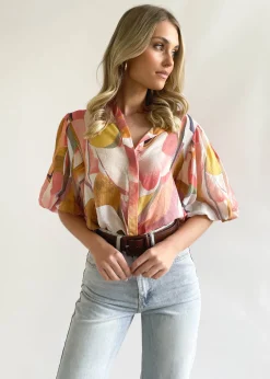 Women Gingham & Heels Blouses><noscript><img width=