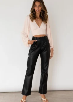 Women Gingham & Heels Crops><noscript><img width=