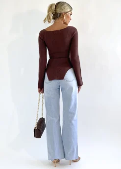 Women Gingham & Heels Knit Tops><noscript><img width=