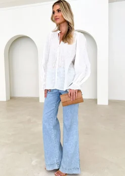 Women Gingham & Heels Blouses><noscript><img width=