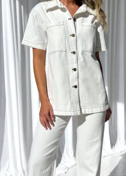 Women Gingham & Heels Shirts><noscript><img width=