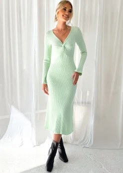 Women Gingham & Heels Knit Dresses><noscript><img width=