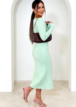 Women Gingham & Heels Knit Dresses><noscript><img width=