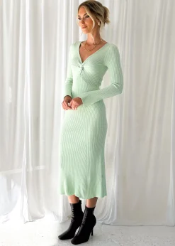 Women Gingham & Heels Knit Dresses><noscript><img width=