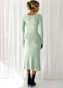 Women Gingham & Heels Knit Dresses><noscript><img width=