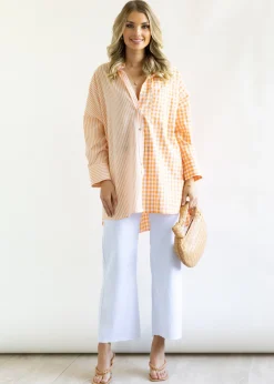 Women Gingham & Heels Shirts><noscript><img width=