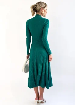Women Gingham & Heels Knit Dresses><noscript><img width=