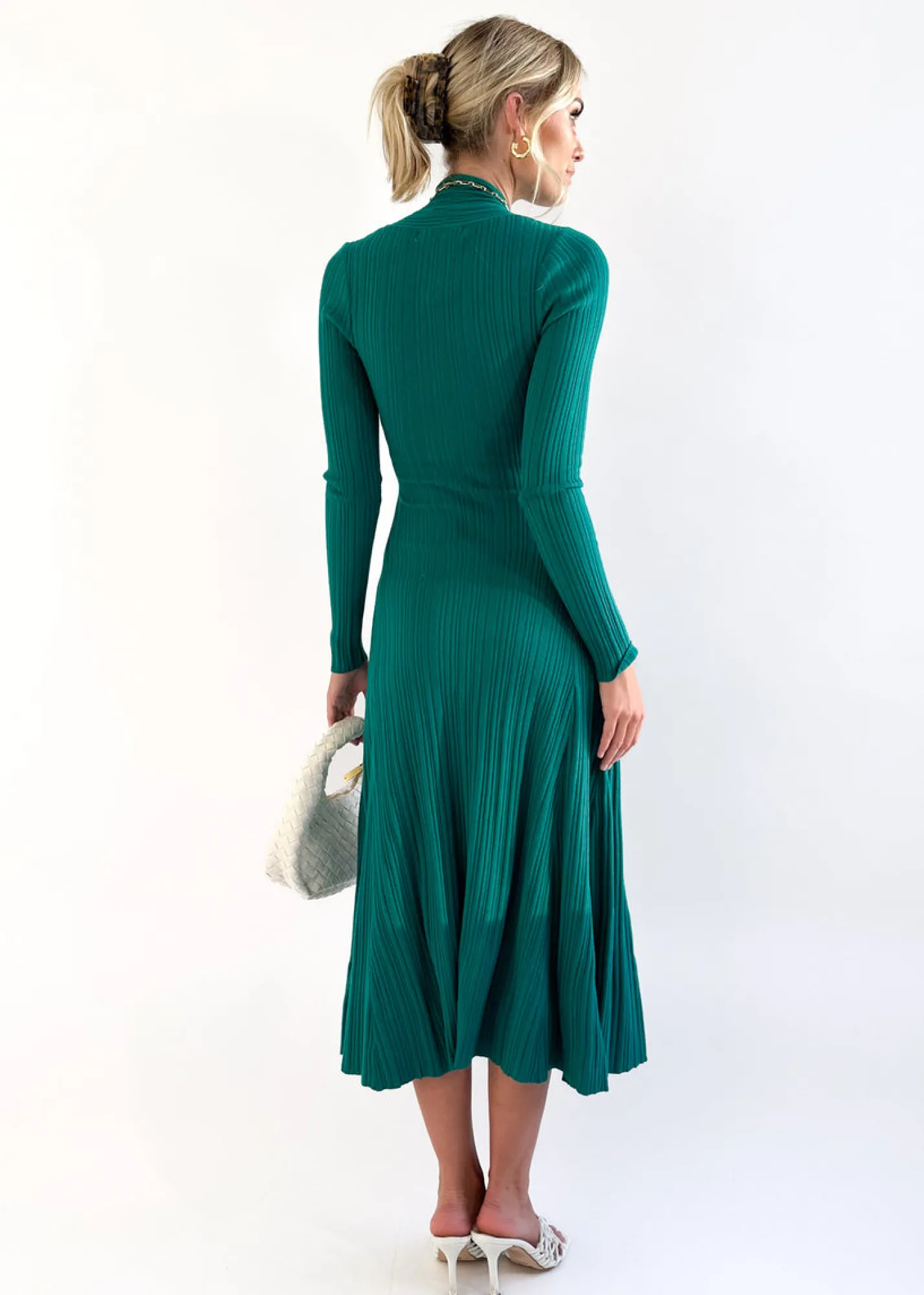 Women Gingham & Heels Knit Dresses>Lamont Knit Midi Dress