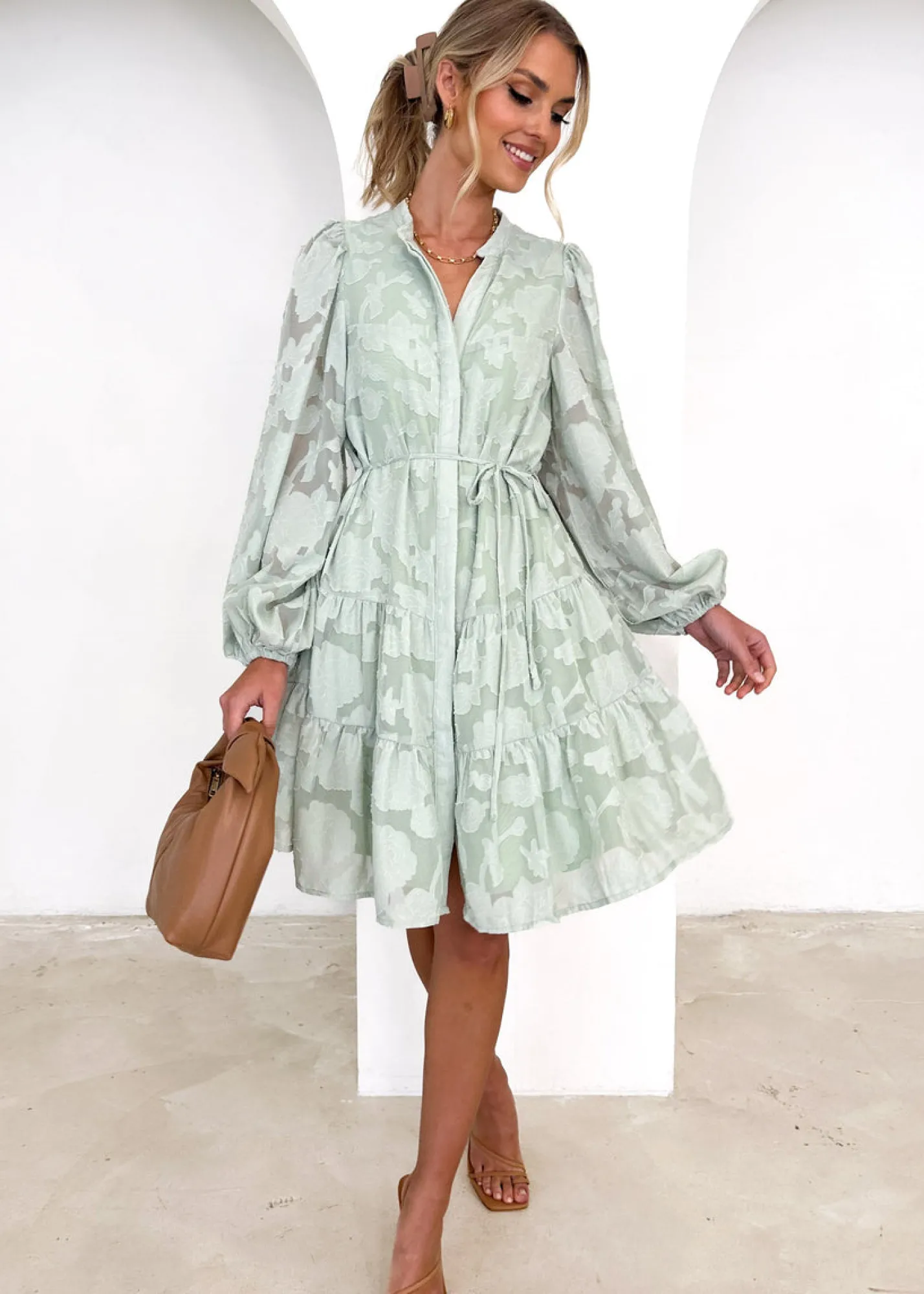 Women Gingham & Heels Short>Lannah Dress