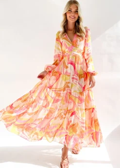 Women Gingham & Heels Maxi>Larosse Maxi Dress
