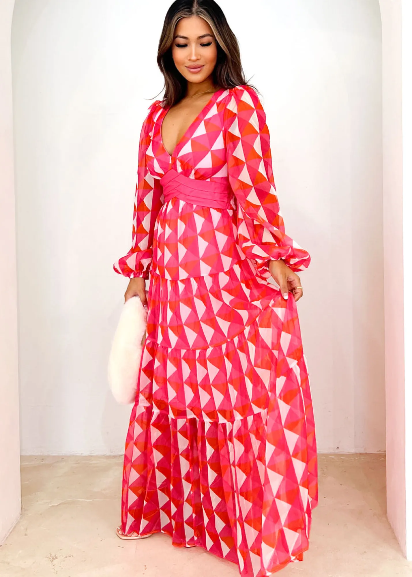 Women Gingham & Heels Maxi>Larosse Maxi Dress