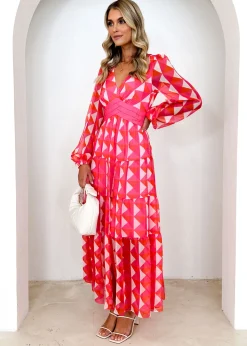 Women Gingham & Heels Maxi><noscript><img width=