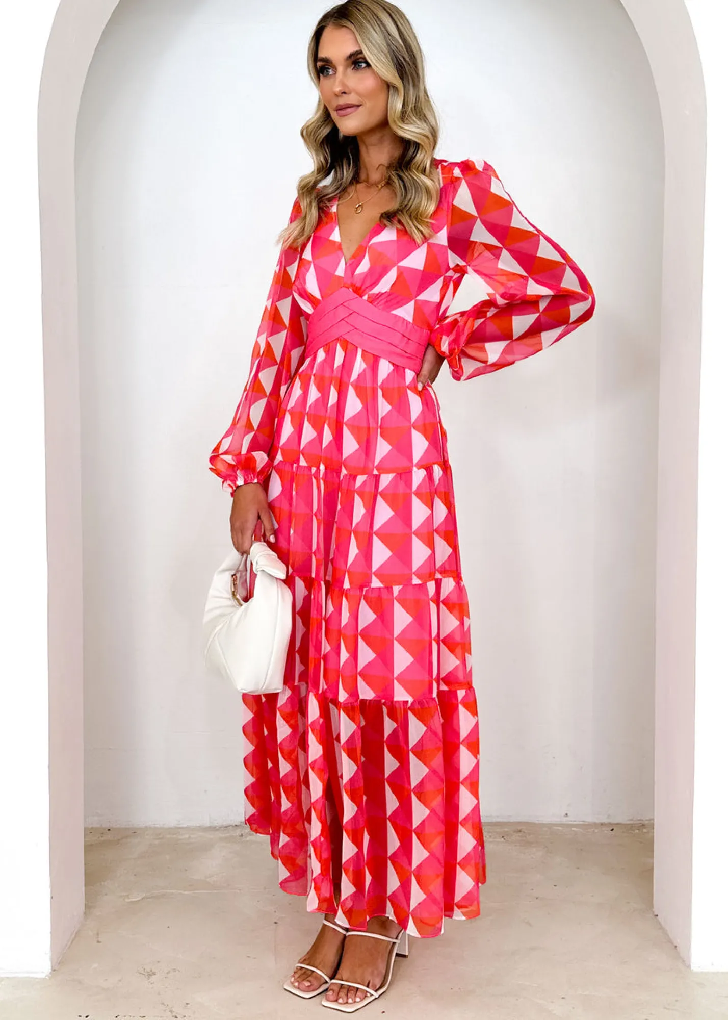 Women Gingham & Heels Maxi>Larosse Maxi Dress