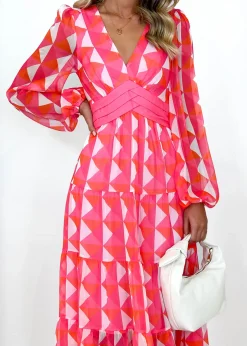 Women Gingham & Heels Maxi><noscript><img width=
