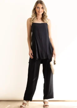 Women Gingham & Heels Sets>Leilyn Cupro Pants