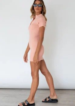 Women Gingham & Heels Knit Dresses><noscript><img width=
