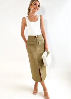 Women Gingham & Heels Skirts>Lexus Midi Skirt