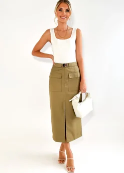 Women Gingham & Heels Skirts>Lexus Midi Skirt
