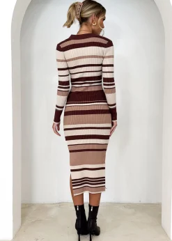 Women Gingham & Heels Knit Dresses><noscript><img width=