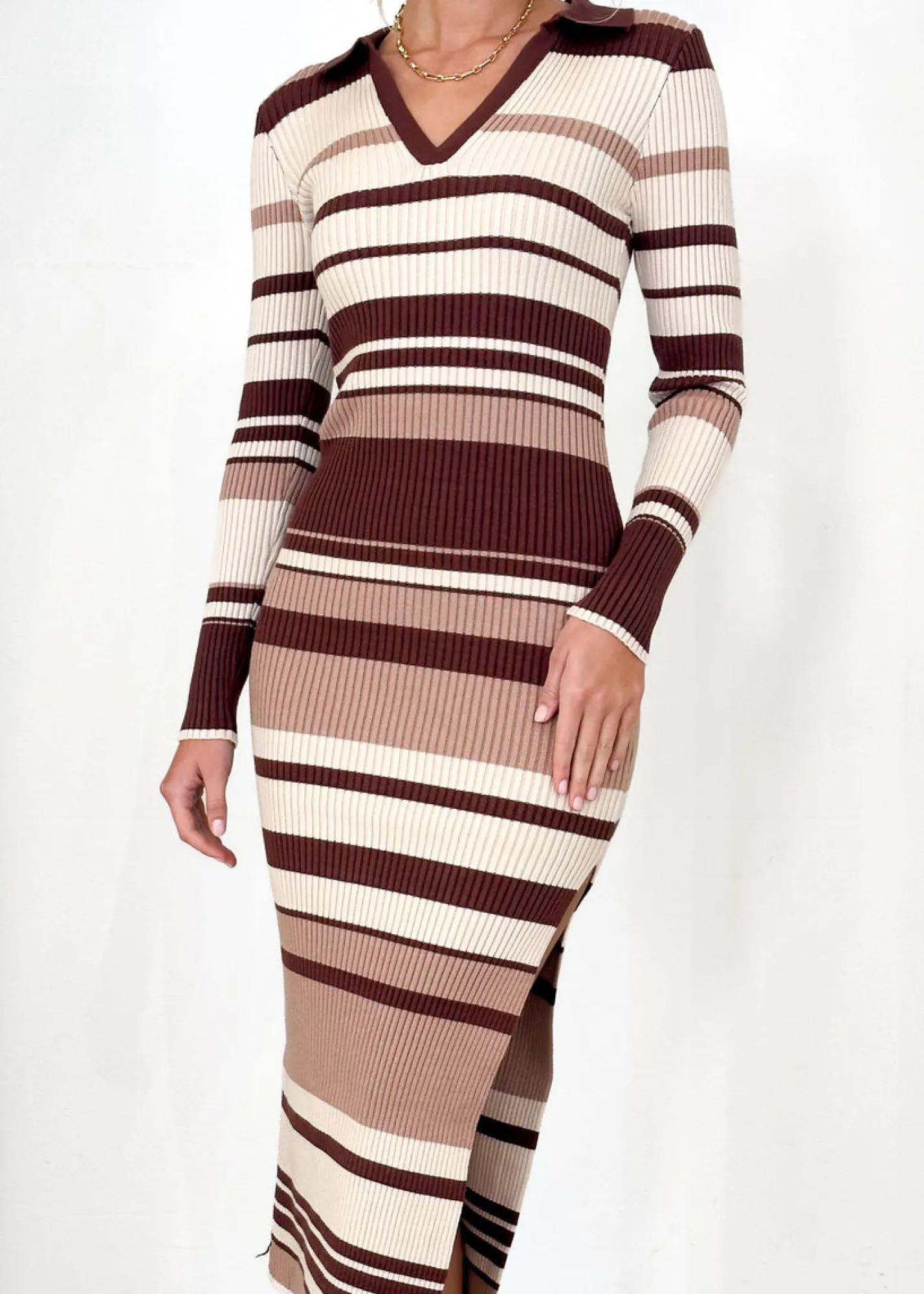 Women Gingham & Heels Knit Dresses>Libbey Knit Midi Dress