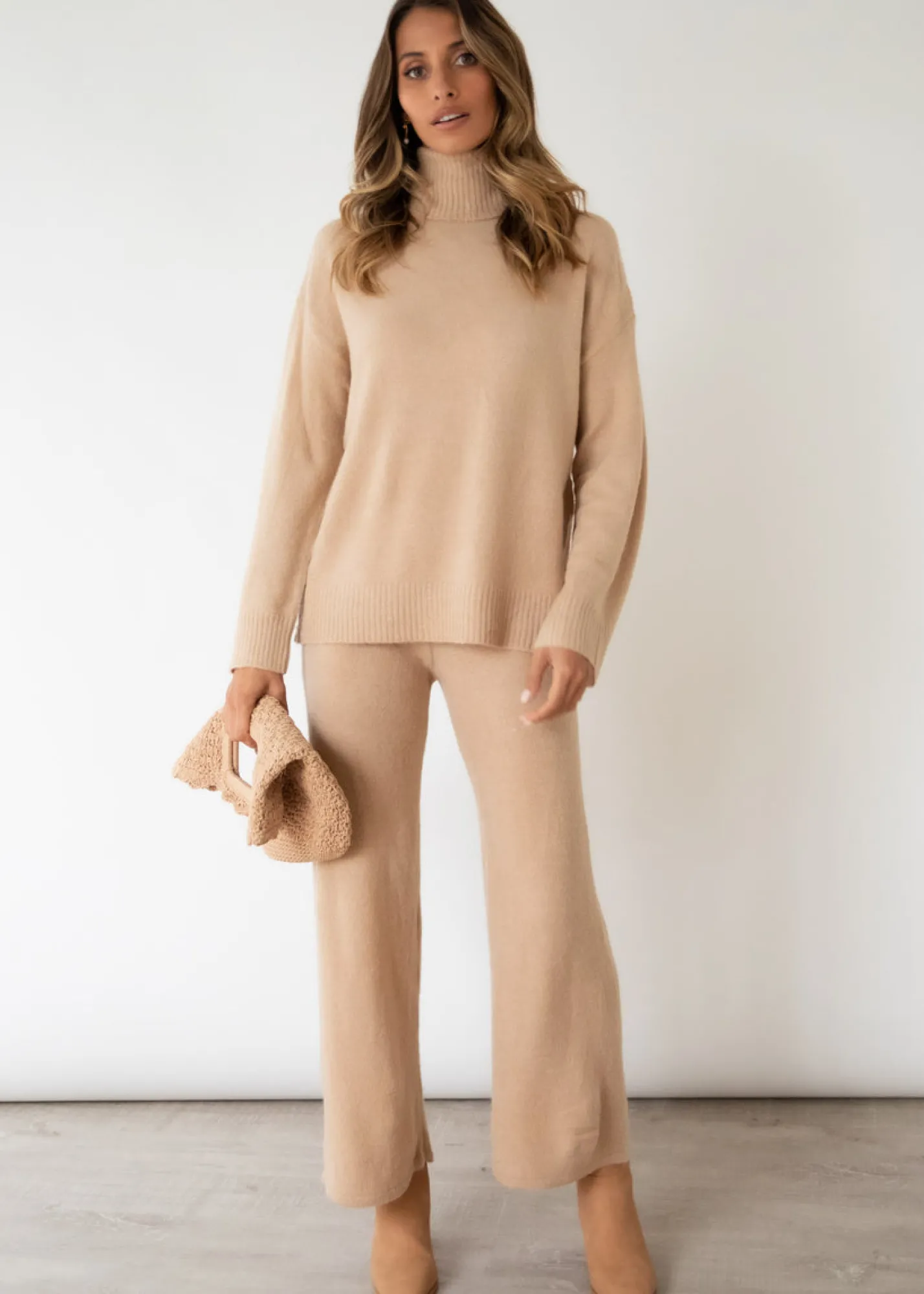 Women Gingham & Heels Knit Bottoms>Lilou Knit Set