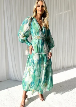 Women Gingham & Heels Maxi>Linley Maxi Dress