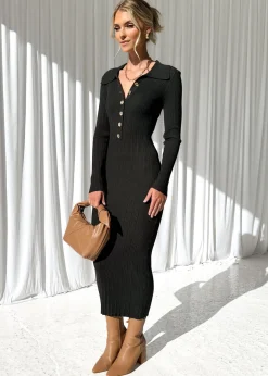 Women Gingham & Heels Knit Dresses><noscript><img width=