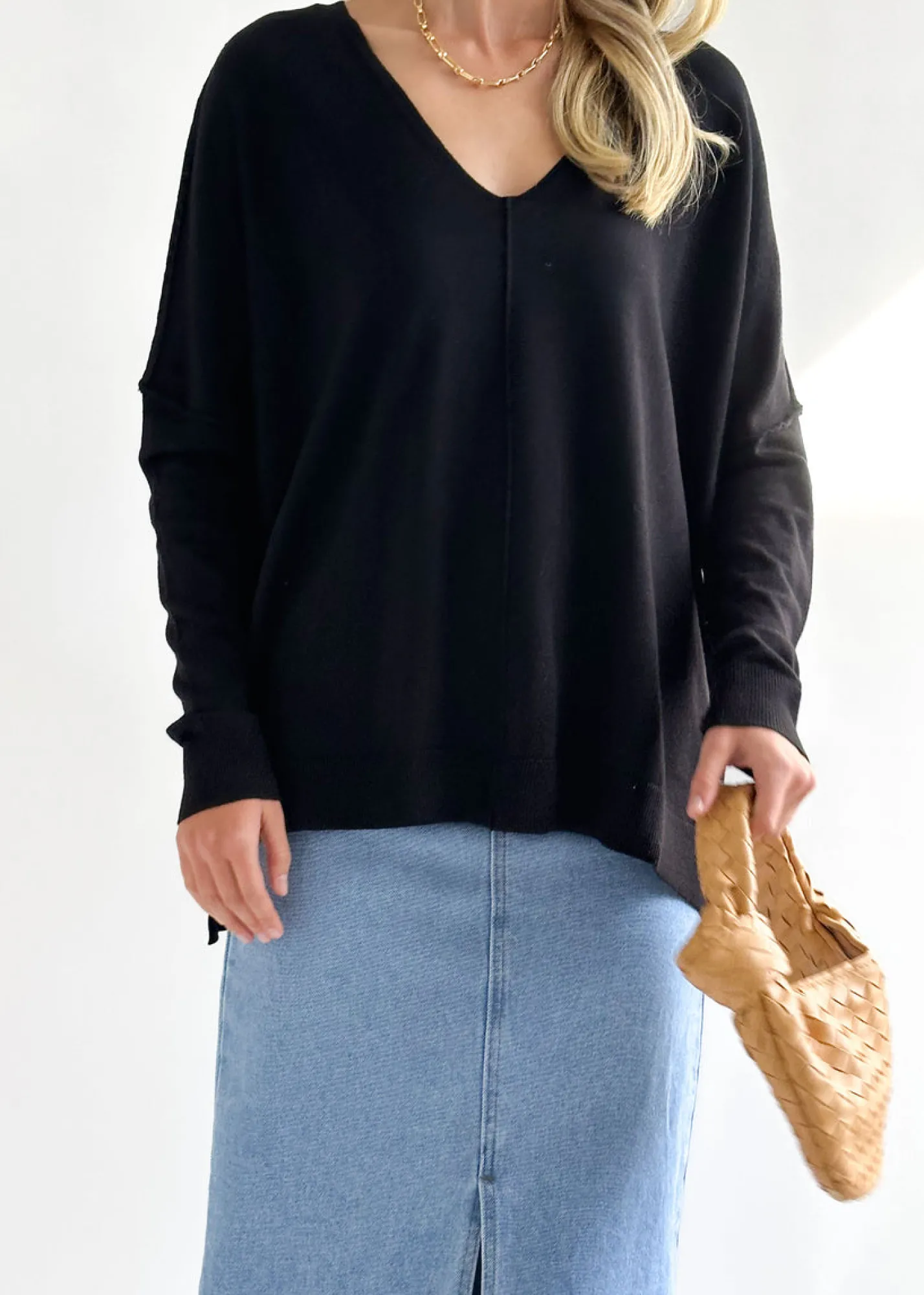 Women Gingham & Heels Knit Tops>Liotta Knit Top