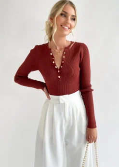 Women Gingham & Heels Knit Tops><noscript><img width=