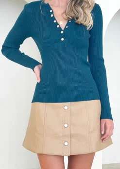 Women Gingham & Heels Knit Tops><noscript><img width=