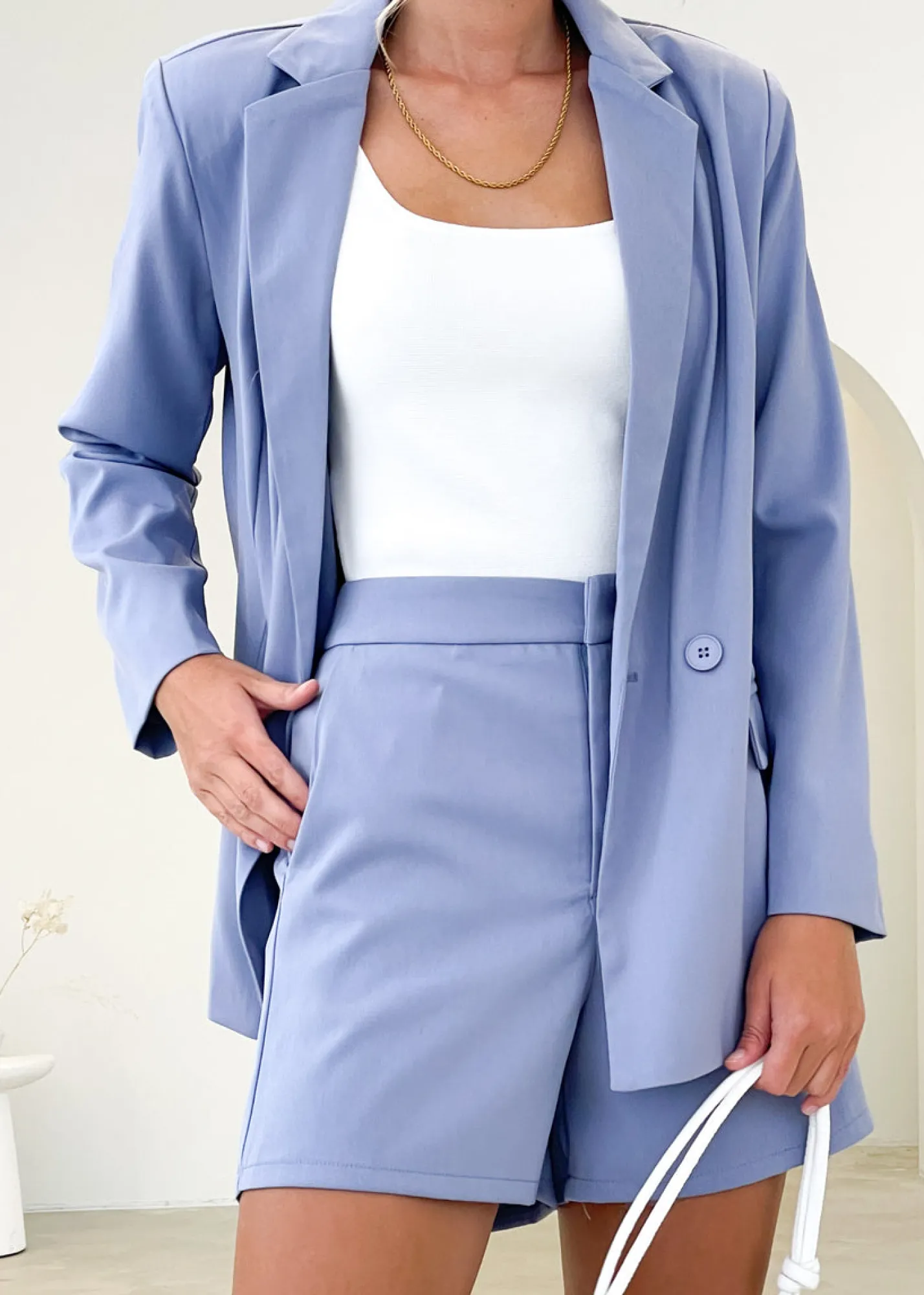 Women Gingham & Heels Sets>Lopez Blazer