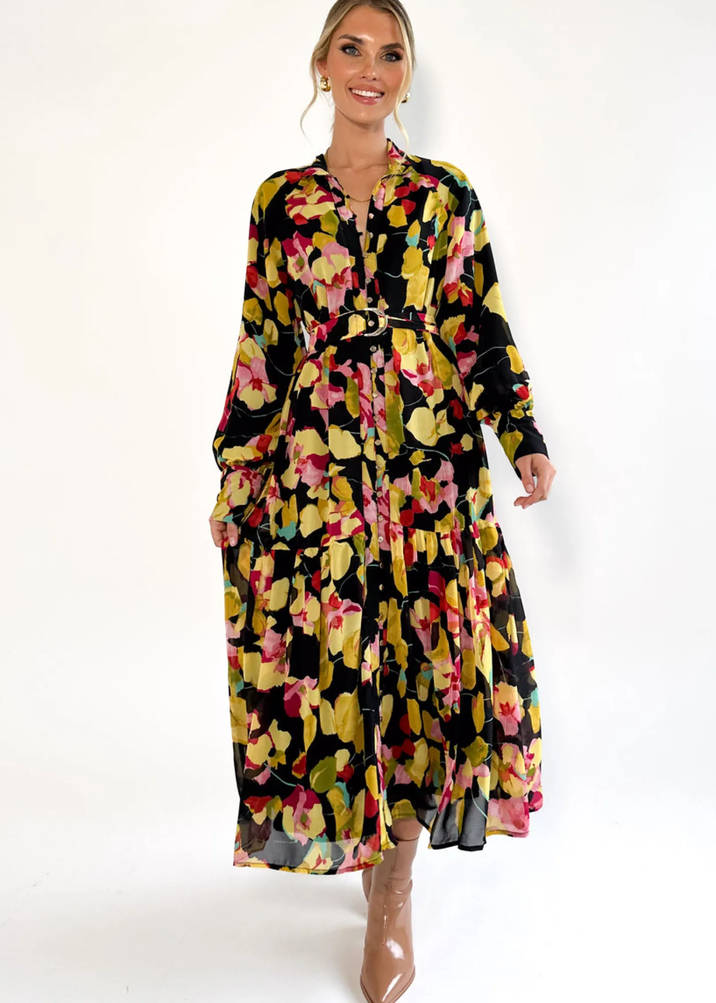 Women Gingham & Heels Maxi>Lorenna Maxi Dress