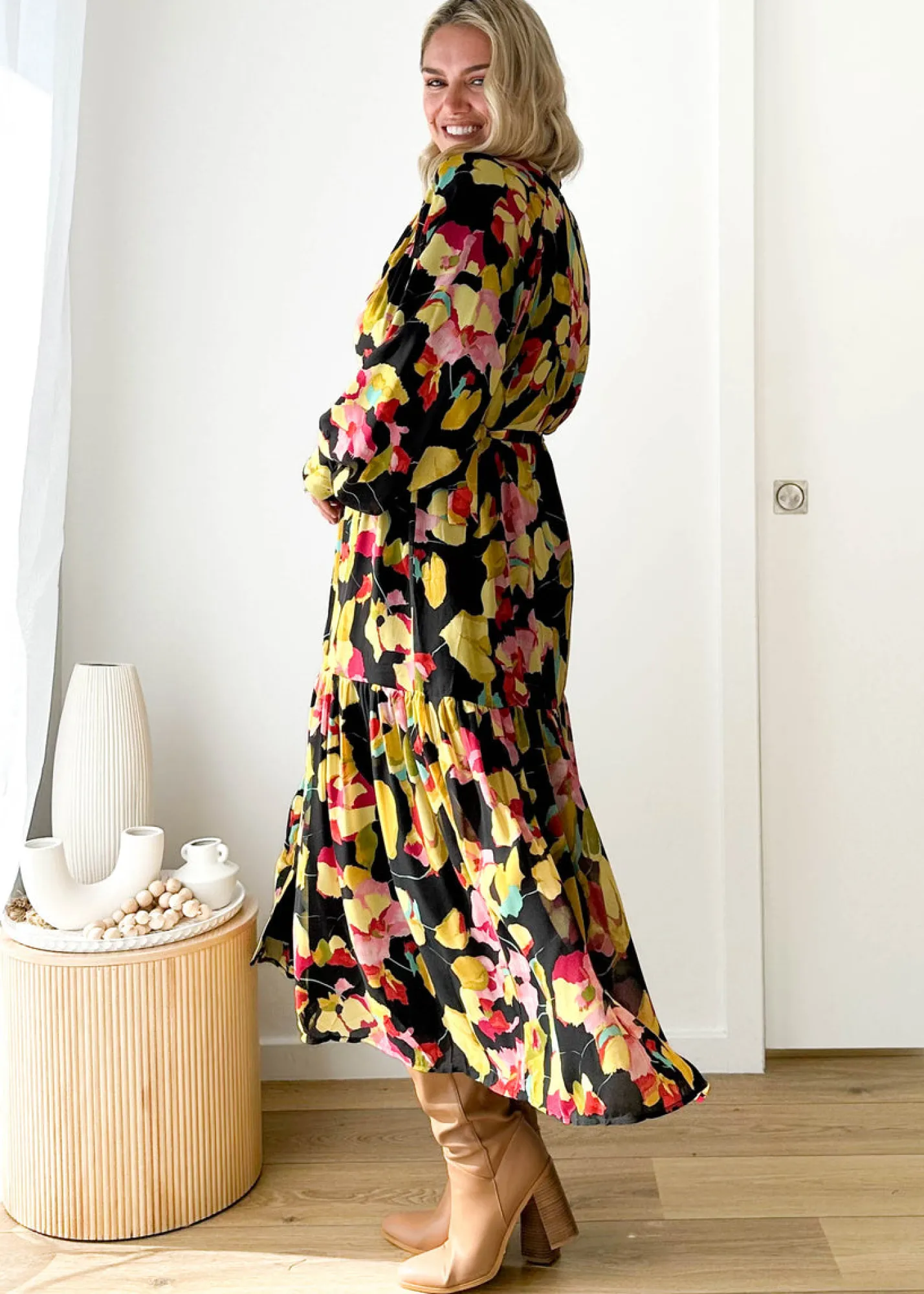 Women Gingham & Heels Maxi>Lorenna Maxi Dress