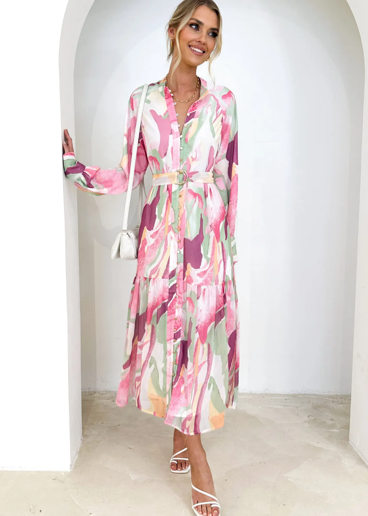 Women Gingham & Heels Maxi>Lorenna Maxi Dress