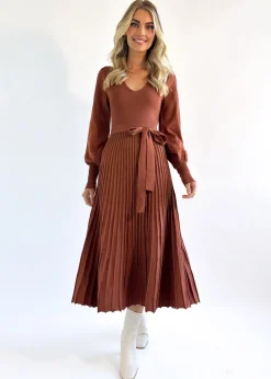 Women Gingham & Heels Knit Dresses>Lorrisa Knit Midi Dress