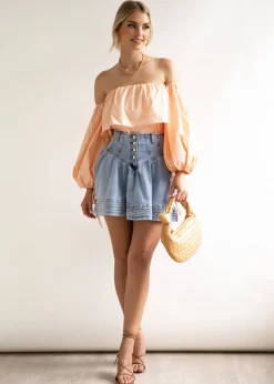 Women Gingham & Heels Blouses><noscript><img width=
