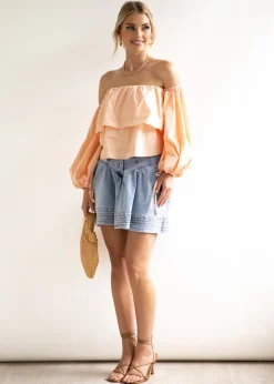 Women Gingham & Heels Blouses><noscript><img width=
