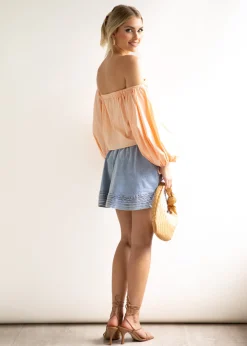 Women Gingham & Heels Blouses><noscript><img width=