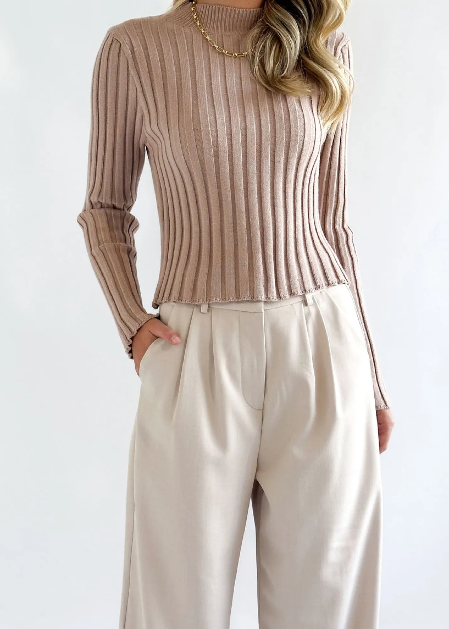 Women Gingham & Heels Basic Tops>Lulana Knit Top