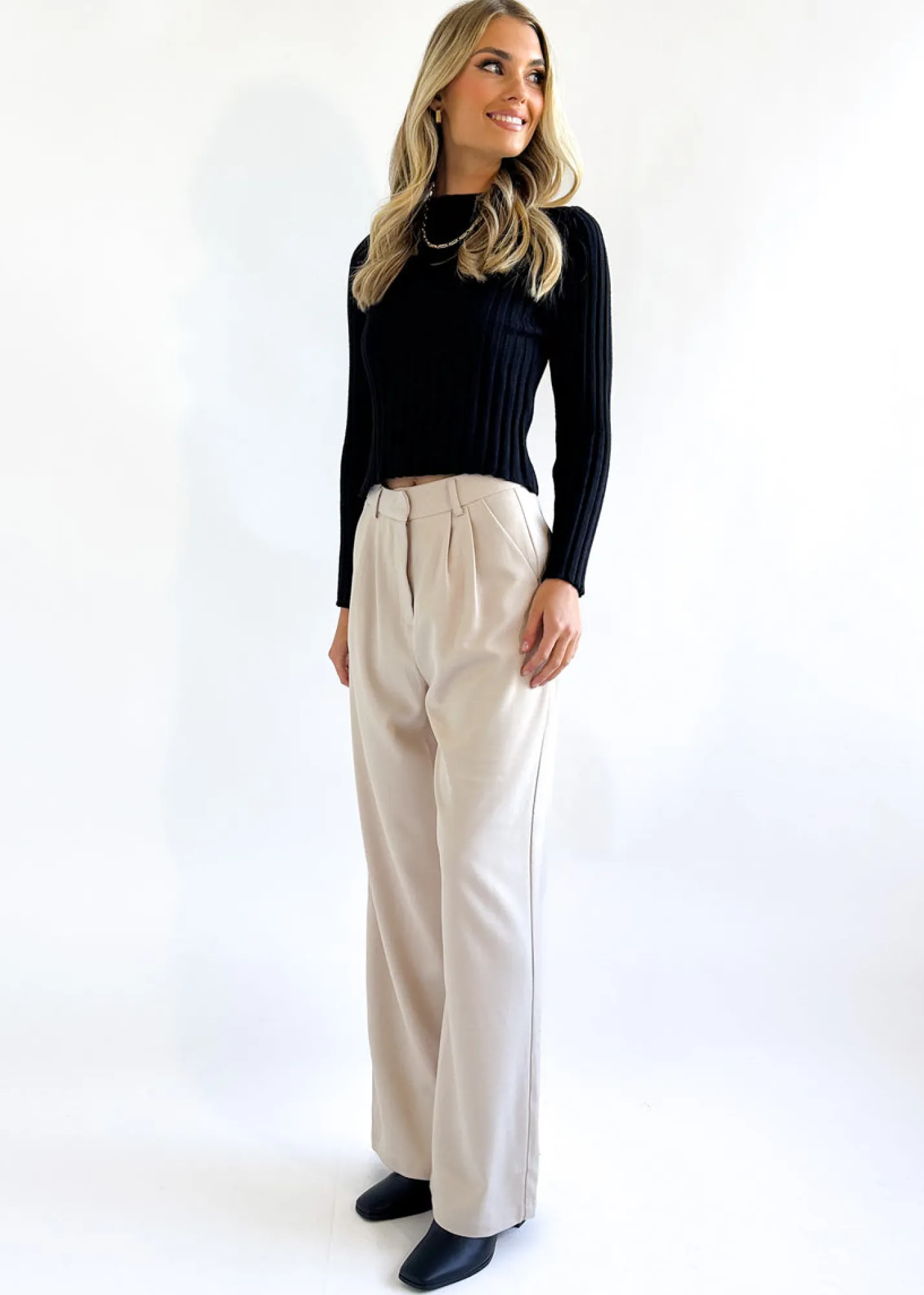 Women Gingham & Heels Basic Tops>Lulana Knit Top